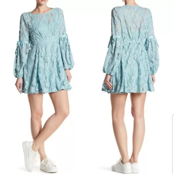 Free people lace sea foam dress - Picture 2 of 4